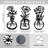 3 Pieces Metal Flowers Wall Arts -housewarming Gifts-1459713335