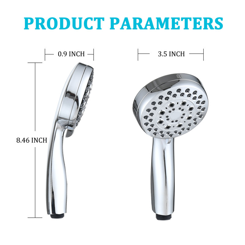 Full/Standard Handheld Shower Head 1.5 GPM GPM