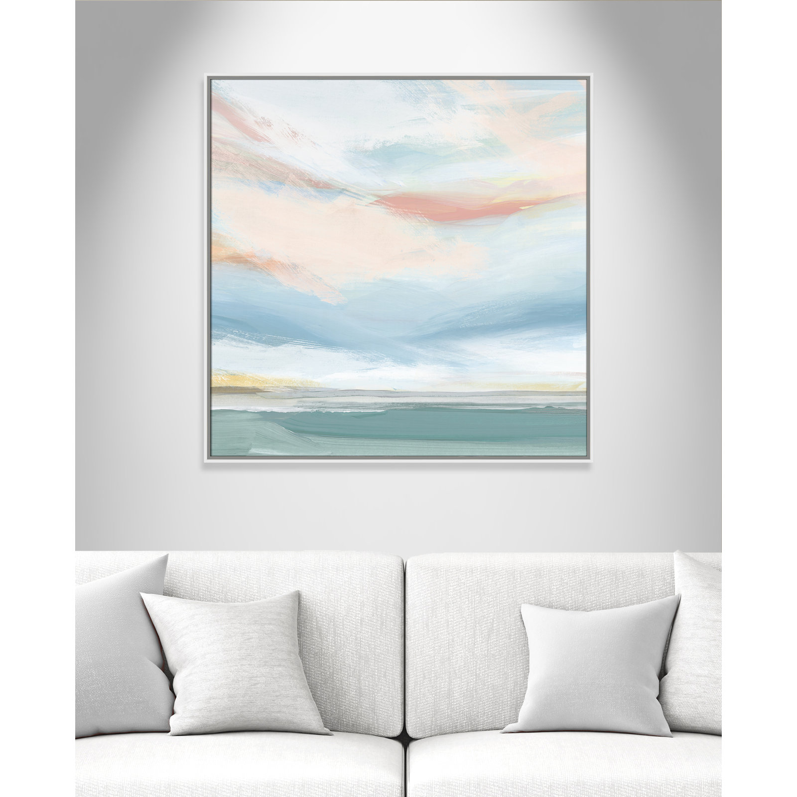 Delphi "Sweetness I" Painting by Isabelle Z, 37.5" H x 37.5" W x 2" D, White Framed Canvas