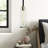 Delancey 1 - Light Texture Black/Polished Nickel Single Pendant