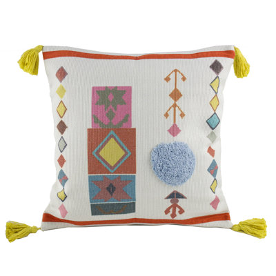  Coussin décoratif intérieur / extérieur en mélange de coton