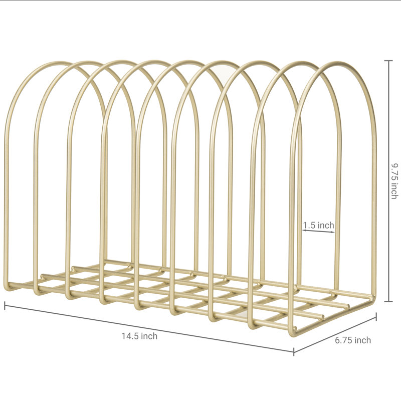 Metal 8 Slot Desktop File Organiser