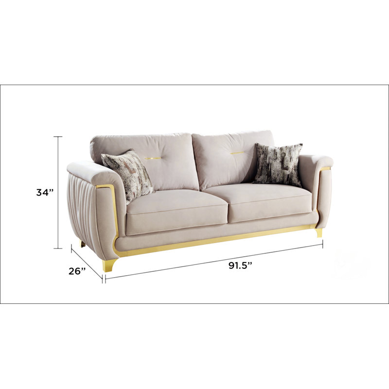 Canapé de style contemporain, Beige