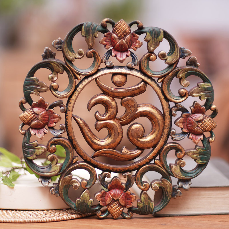 Handmade Boho Wall Decor on Solid Wood