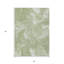 Tapis d'extérieur lavable abstrait vert artichaut 3 pi x 5 pi vert fougère et ivoire