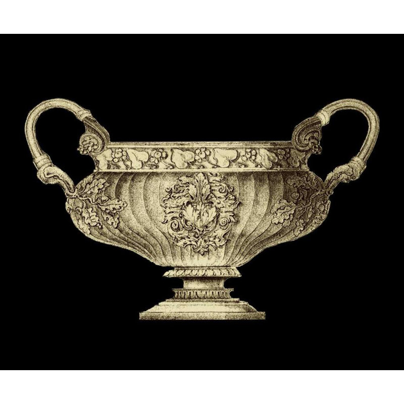 Art sur toile tendue, "Fleur De Lis Living Studio Gallery": Garden Antiquities I, H 28 po x l 33 po