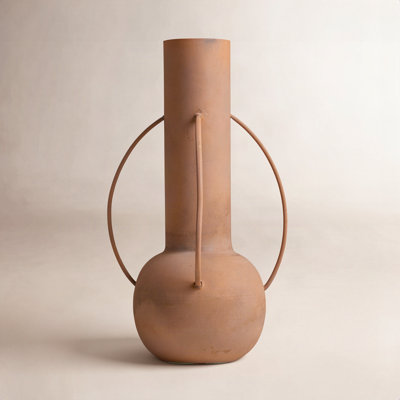 Asel 14'' Metal Table Vase