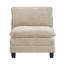 Ensemble de canapé modulaire luxueux 6 pièces - Revêtement en chenille taupe moelleux et structure en contreplaqué durable pour le salon