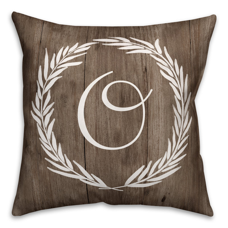 Reversible Throw Pillow, O