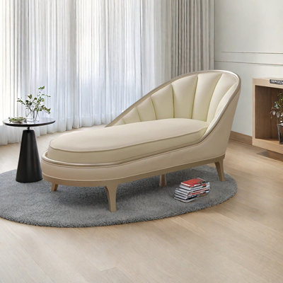 Chaise longue de luxe avec similicuir
