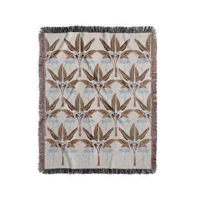 Jeté en mélange de coton Fargo Flamingo