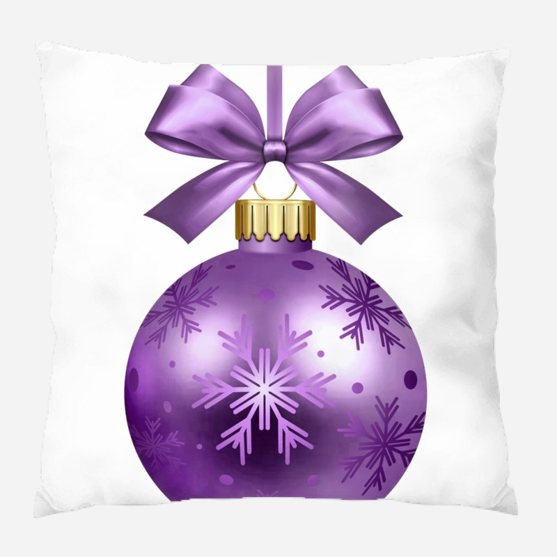 Canvas Outdoor Reversible Throw Pillow, Violet