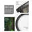 Jakalia Glass and Rattan LED Flush Mount