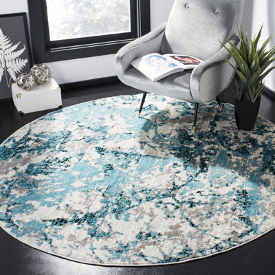 Tapis bleu / ivoire Cohan