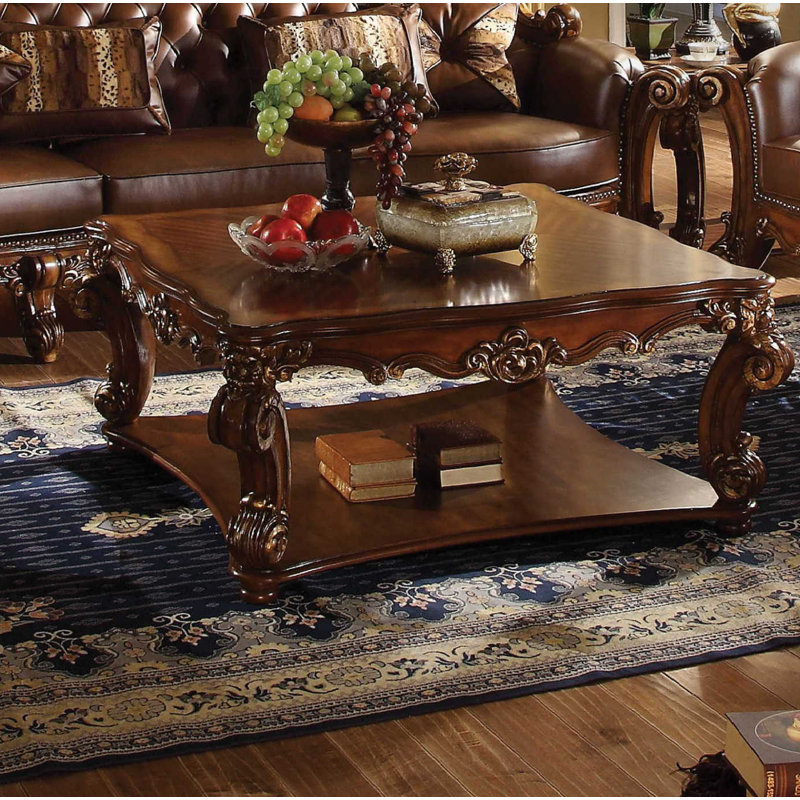 Carlene Single Coffee Table, Cherry Brown, 21" H x 59" W x 41" D