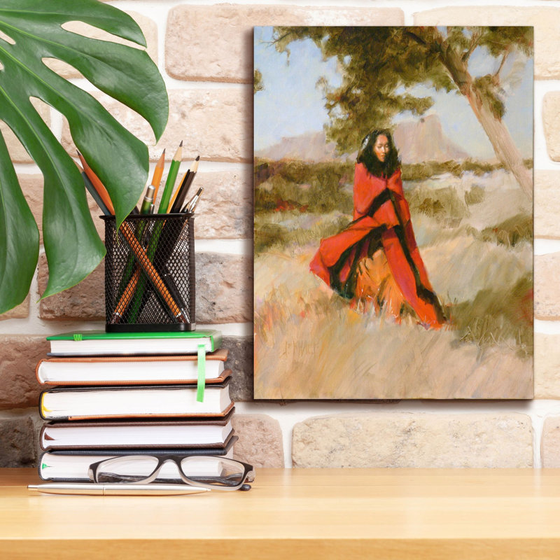 «Evening Walk On Canvas» par J.E. Knauf, H 16 po x l 12 po x P 0,75 po