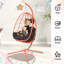 Fauteuil suspendu suspendu en osier avec support et coussin lavable pour patio-1700811280-1700811283