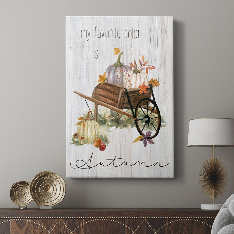 Couleur préférée de Woodland Harvest - Cavas enveloppés de galerie, H 12 po x l 8 po
