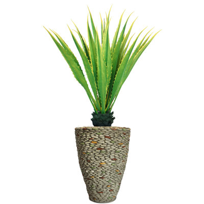 Aislin Real Touch Agave Plant in Planter