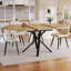 Extendable Metal Base Dining Table-129996285