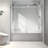 Brushed Nickel Shower Door 6063 - Adjustable Soft Closing, Nano Clean, Tempered Glass, 70Mm 304 Stainless Steel Pulleys, Bathroom Accessory Finish, , Closing Action, Cleaning, Pulleys-123108705
