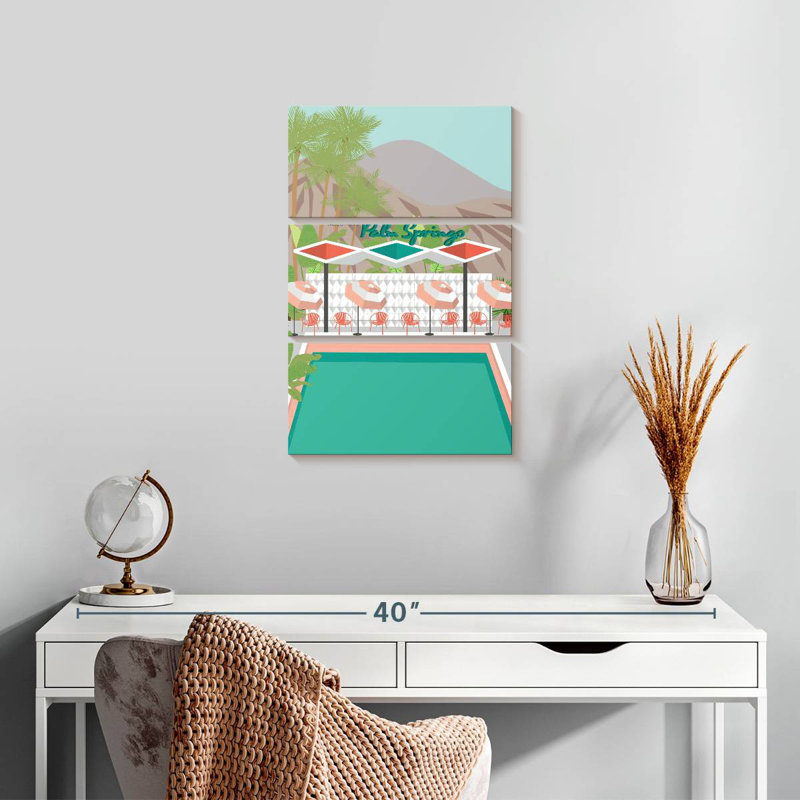 Alvord Welcome To Palm Springs, H 23 po x l 14 po