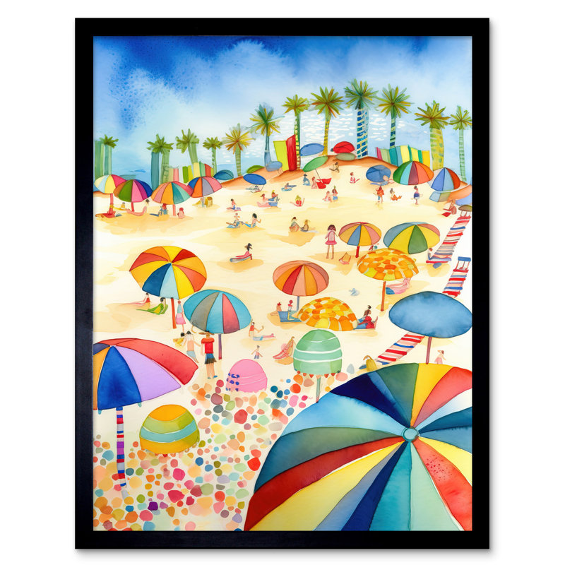 Tropical Summer Beach - Single Picture Frame Print