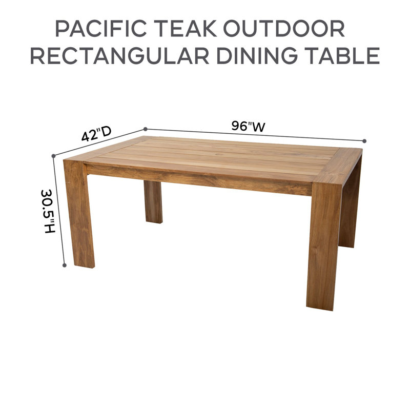 Pacific 9 - Piece Dining Set, Coal, 30.5"H x 96"L x 42"W