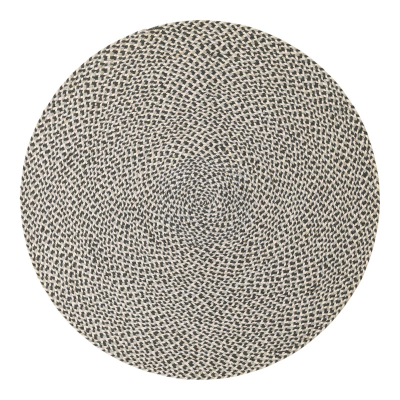 Tweed Braided Jute Rug, Round 4'1"
