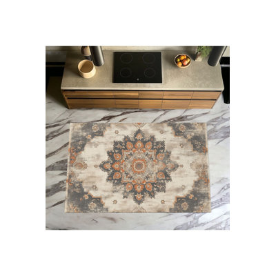 Tapis traditionnel lavable à motif d'étoiles Star