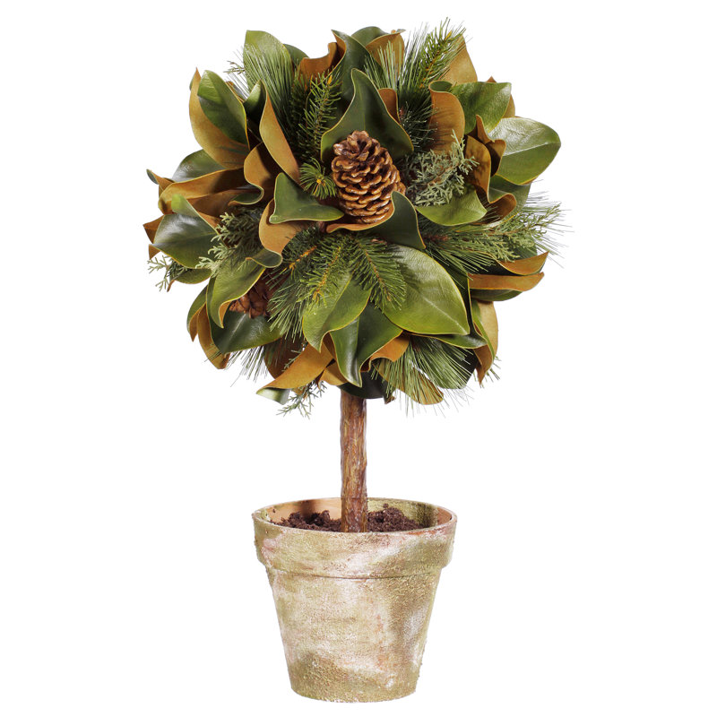 Topiaire de pin artificiel 20 po en pot