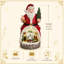 Figurine lumineuse et musicale du Père Noël avec village de Noël et train