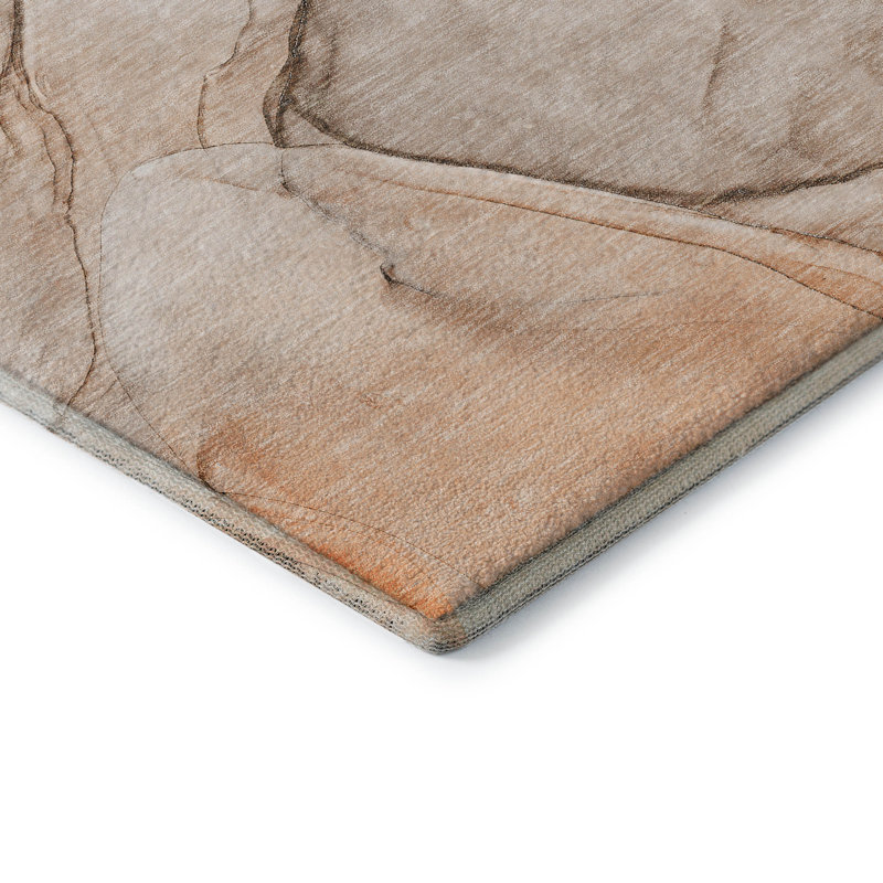 Tapis orange Cerrito AMF502 lavable à la machine de qualité supérieure, Rectangle 10 pi x 14 pi