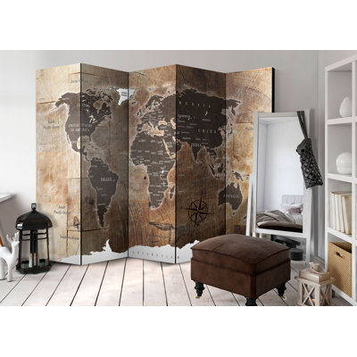 225cm W x 172cm H 5 - Panel  One Sided Room Divider Folding Room Divider