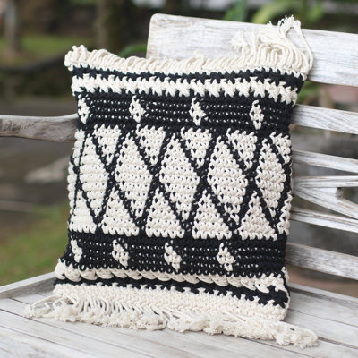 Striped Cotton Pillow Cover