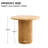 Pedestal Elegant Wood Texture Round Dining Table-483467932-483468001