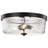 Grayson - Flush Mount - Matte Black Finish - Clear Ribbed Glass-715174736-715174737
