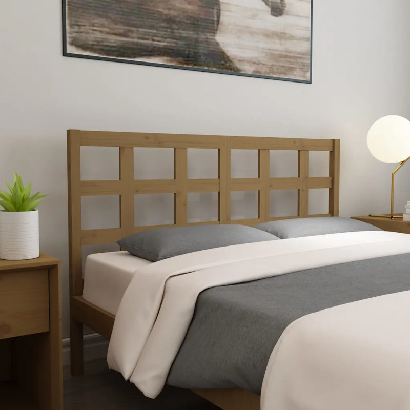 Mendota Solid Wood Headboard, Brown, Super King (6')