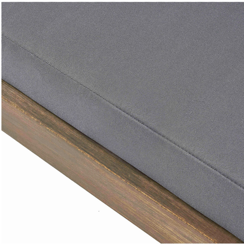 SEDONA LOVESEAT, Gray Cushion/Brown Frame