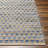 Delton Geometric Handmade Flatweave Recycled P.E.T. Area Rug in Blue/Tan-1743663390