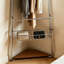 Portemanteau d'angle en acier inoxydable
