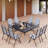 Emy 8 - Person 60" Square Outdoor Dining Set with Reclining Chair-1381593828