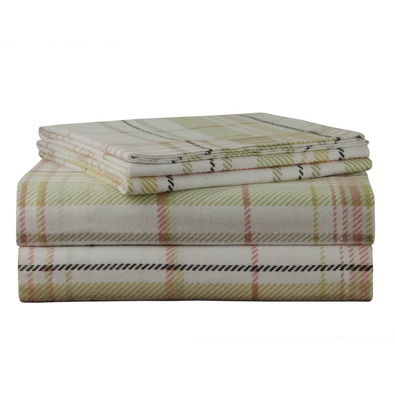 Ensemble de draps 100% coton flanelle lourde Pointehaven 200 g / m², Très grand californien
