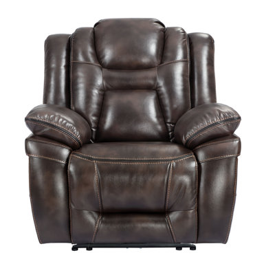 Danarius Faux Leather Power Recliner