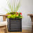 Lakeland Square Resin Planter with Water Reservoir-1947375405-1947375408