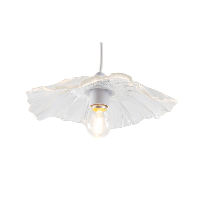 5.5 cm H Round Glass Pendant Shade ( Hook & Loop Fastener ) in Clear