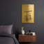 «Beer Barrel Vintage Abstract Blueprint» par Luxe, art mural en métal doré, 12 po x 16 po-133248254