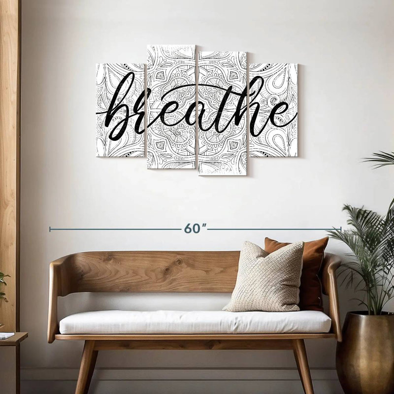 Tergel Breathe Zen Pattern, 27" H x 43" W