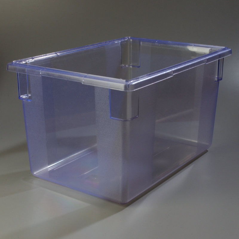 Carlisle Food Service Products 21.5 Gallons Rectangle Plastic Food Storage Container, Blue