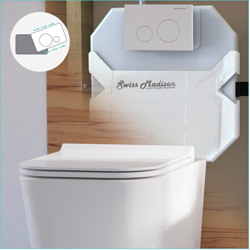 Swiss Madison 2' x 6' Concealed InWall Toilet Tank Carrier System for